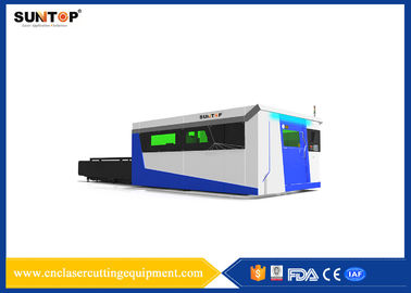 Cina Sheet Metal Fiber Optic Laser Cutting System With Laser Power 1500W pemasok