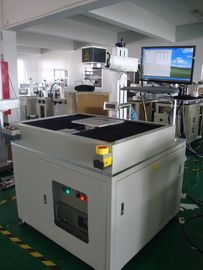 Cina Professional 50W Metal Laser Marking Machine , Crossing Moving Working Table pemasok