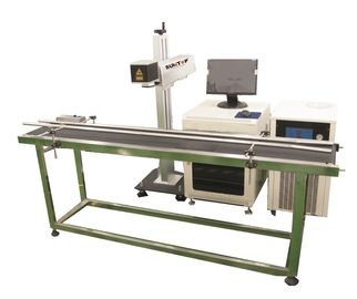 Cina Production line Fiber Laser Marking Machine for Brass, Copper Materials pemasok