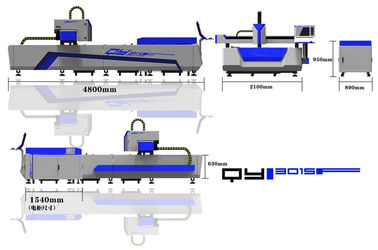 Cina Galvanized Sheet Fiber Laser Cutting Machine for Industrial Pipeline Processing pemasok